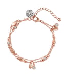 Lilly & Chloe Womens Saint Francis Crystals Female Metal (Alloy) Bracelet - Rose Gold Metal (archived) - One Size