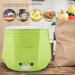 (Green)12V 100W 1.3 L Electric Portable Multifunctional Rice Cooker Food For Car
