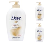 Dove Supreme Sine Silk Moisturising Beauty Cream Wash 250ml / Pack Of 3