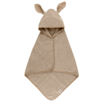 BIBS Kangaroo Hoodie Towel Baby Vanilla
