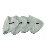 YOURSPARES 4 X Steam Mop Microfibre Cleaning Cloth Cover Pads Kit Fits Logik