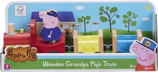 Peppa Pig 674 07210 Peppas Wood Play Train  Figure, red