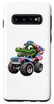 Coque pour Galaxy S10 Crocodile 4 juillet Monster Truck American