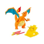 Jazwares - Pokémon - Figurine interactive Deluxe Dracaufeu 15 cm