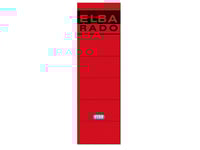 Elba Spine Label For Lever Arch Files 190 X 59 Mm Red, Röd, 59 Mm, 190 Mm, 10 Styck, 10 Ark