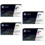 HP 652A/653A Full Set Original Toners (CF320A) (4 Pack)