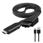 WIISTAR HD N64 till HDMI-kompatibel konverter HD-länkkabel för N64/GameCube/SNES Plug and Play 1080P HDMI-kompatibel konverter