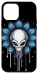 Coque pour iPhone 12 mini Fleur extraterrestre pour rave ou afterparty qui aime l'électronique