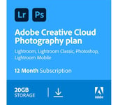 ADOBE Creative Cloud Photography Plan - 1 year for 1 user (download)