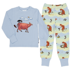 Pyjamas tvådelad Mamma Mu Och Kråkan Pastell 98/104