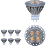 MR11 GU4 LED-spotlight Glödlampa 3W 12 Volt Ultra Bright Motsvarar 35W Halogen Glödlampa 280LM 30° Strålvinkel Cool White 6000K 6 Pack
