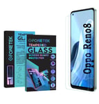 2x TEMPERED GLASS Clear Screen Protector LCD Guard Cover for OPPO Reno8 5G