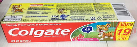 Colgate Toothpaste For Kids 2-5 Years Strawberry Flavor 40 G.