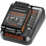 black+decker batteri og lader 14,4v/18v 1a hurtiglader + 1.5ah