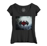 T-Shirt Femme Col Echancré Batman Vs Superman Bande Dessinee Comics