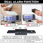 LED Digital Alarm Clock Digital Projector Radio Alarm High Definition Practical