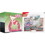 Pokémon TCG: Scarlet & Violet—Temporal Forces Elite Trainer Box – Iron Leaves & TCG: Scarlet & Violet—Temporal Forces Triple Pack – Cyclizar (3 Booster Packs & 1 Foil Promo Card)