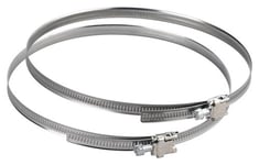 Duka-Klämma Ø60-165 Mm - Metall, Aluminium, Med Snäpplås För Fastsättning Av Flexibla Slangar