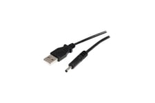 StarTech.com 2m USB to Type H Barrel Cable - USB to 3.4mm 5V DC Power Cable - USB to DC Power - 2 meter (USB2TYPEH2M) - USB / strøm kabel - DC jack 3,4 mm til USB (kun strøm) - 2 m