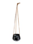 Present Time Hanging Pot Skittle Small Marble Print Svart