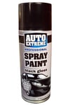Auto Extreme Black Gloss 1921 Spray Paint Aerosol 400ml (2 Pack)