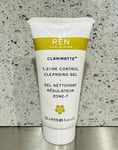 Ren Clarimatte T-Zone Control Cleansing Gel Oily Skin 25ml Travel Mini
