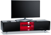 Centurion Supports CAPRI Gloss Black up to 65” Flat Screen TV Cabinet LED Shelf