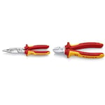 KNIPEX Pliers for Electrical Installation (200 mm) 13 86 200 & Diagonal Cutter (160 mm) 70 06 160