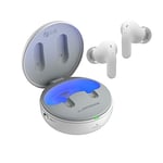 LG Electronics TONE-T90Q.CEUFLWH Tone Free T90 | Écouteurs Bluetooth True Wireless | Dolby Atmos | Plug & Wireless | Réduction Active de Bruit | UVnano, White
