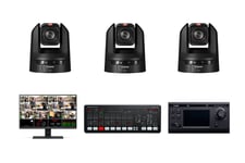 Canon PTZ Streamingkit 3 x CR-N300 + IP100 Extreme ISO