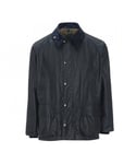 Barbour Beaufort Mens Wax Jacket - Navy Cotton - Size 38 (Chest)