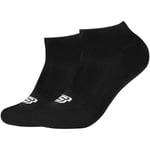 Skechers Strumpor 2PPK Basic Cushioned Sneaker Socks Svart dam
