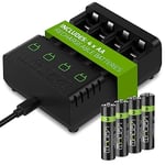 Venom Rechargeable Battery Charging Dock plus 4 x AA 2100mAh Batteries