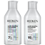Redken Acidic Bonding Concentrate Shampoo and Conditioner Bond Repair Bundle 2 x 300ml