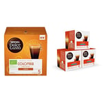 Nescafe Dolce Gusto Colombia Sierra Nevada Lungo Coffee Pods (Pack of 3, Total 36 Capsules) & Lungo Decaff Coffee Pods (Pack of 3, Total 48 Capsules)