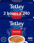 2 x 240 Tetley Original 480 Tea Bags, 750g Bbe 20 Oct 2025
