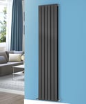 NRG 1800x408mm Vertical Flat Panel Designer Bathroom Tall Upright Central Heating Premium Radiator Anthracite Double Column