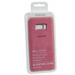 Genuine Original Samsung S8+ Plus Alcantara Suede Clip Back Case Cover - Pink