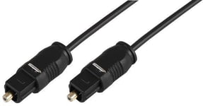 PRO SIGNAL - TOSLink Optical Audio Lead with 2.2mm OD, 5m Black