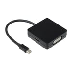 3 in 1 Thunderbolt Mini DP Display Port  to HDMI DVI VGA Adapter for MacBook PC