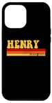iPhone 15 Plus HENRY Name Personalized Idea Men Retro Vintage HENRY Case