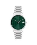 Lacoste Analogue Quartz Watch for men CROCORIGIN Collection with Silver Stainless Steel bracelet - 2011311