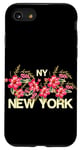 iPhone SE (2020) / 7 / 8 Cute Floral New York City with Graphic Design Roses Flower Case