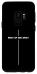 Coque pour Galaxy S9 Fruit of the Spirit - Croix religieuse chrétienne avec verset biblique