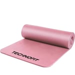 Technofit Tapis de yoga, pilates, entraînement d'équilibre, antidérapant, 158 x 62 x 1,5 cm, en mousse durable, avec base antidérapante