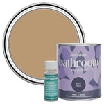 Rust-Oleum Brown Water-Resistant Bathroom Tile Paint in Gloss Finish - Fired Clay 750ml