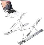 Laptop Stand, Adjustable Aluminum Computer Stand, Foldable Laptop Riser Compatible with MacBook Air, Dell XPS, HP, Lenovo More Laptops Under 16 inches