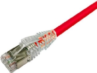 NETCONNECT Patchkabel cat 6A S/FTP PiMF, längd: 1,75 m färg: röd med LSZH-mantel