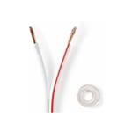 Câble bipolaire 2 fils 0,5mm² blanc rouge awg isolant pvc 50V 2x8A Fil électrique Maison Lumière Lampe Ruban led Eclairage, 5 mètres