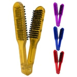 Hair Straightening Plywood Comb Straightener Styling Comb Hairdressing Tool REL